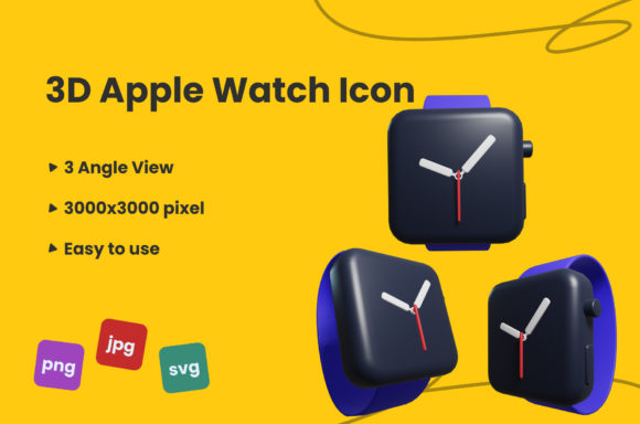 3D Apple Watch Icon: A Bold Design Statement