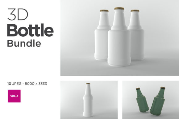 3D Bottle Mockup Bundle Vol-8: A Strategic Tool for Visual Communication and Branding