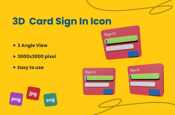 3D Card Sign in Icon: A Modern Digital Tool for Enhanced User Experience