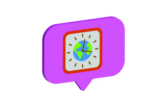 3D Icon Space Clock: A New Dimension in Time