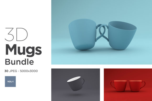 3D Mugs Mockup Bundle Vol-1: A Practical Tool for Visual Storytelling and Product Presentation