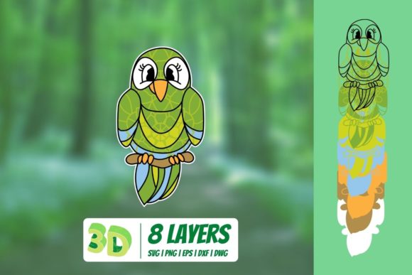3D Parrot SVG: Creative and Functional Design