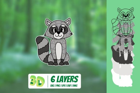 3D Raccoon SVG: Creative Possibilities