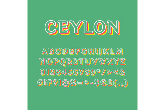 Ceylon Vintage 3D Vector Alphabet Set: A Designerβs Guide to Retro Lettering with Depth