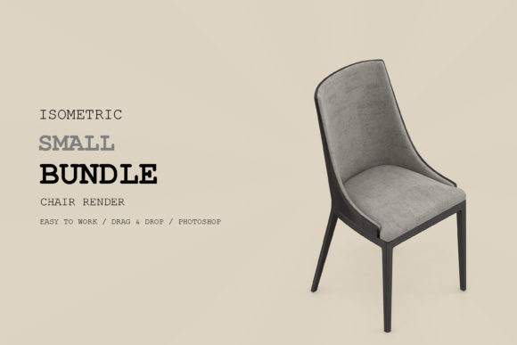 Isometric Chair 3D Render Pack 137
