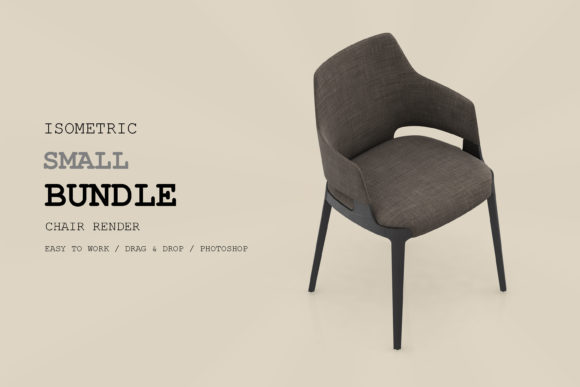 Isometric Chair 3D Render Pack 148
