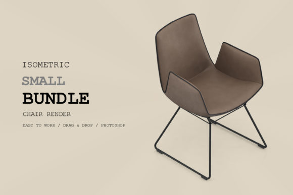 Isometric Chair 3D Render Pack 153: A Creative Tool for Modern Designers