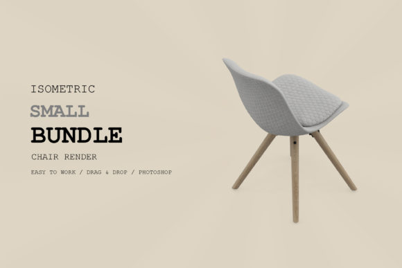 Isometric Chair 3D Render Pack 162