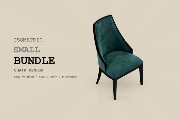 Isometric Chair 3D Render Pack 165: A Versatile Tool for Design and Visualization