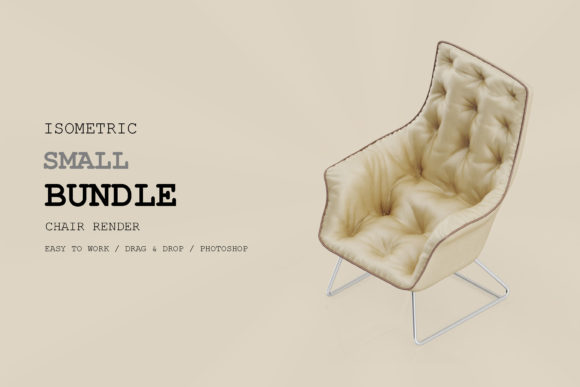 Isometric Chair 3D Render Pack 193: A Tool for Visual Clarity in Design and Planning