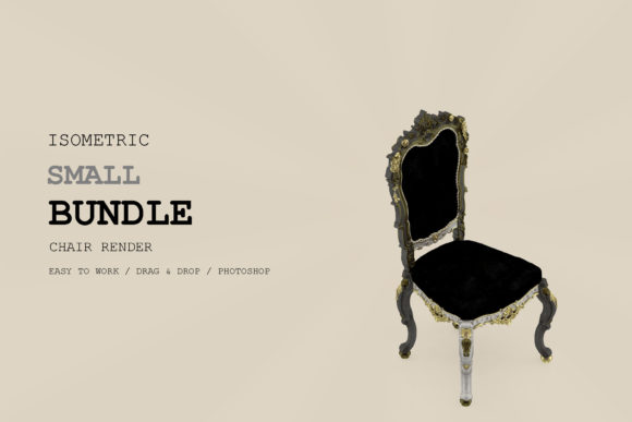 Isometric Chair 3D Render Pack 197: A Versatile Tool for Creative and Professional Use