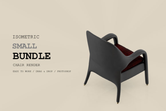 Isometric Chair 3D Render Pack 238: A Versatile Tool for Design and Visualization