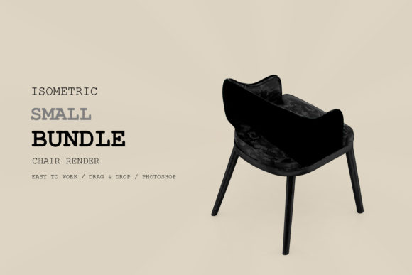 Isometric Chair 3D Render Pack 239: A Versatile Tool for Design and Visualization