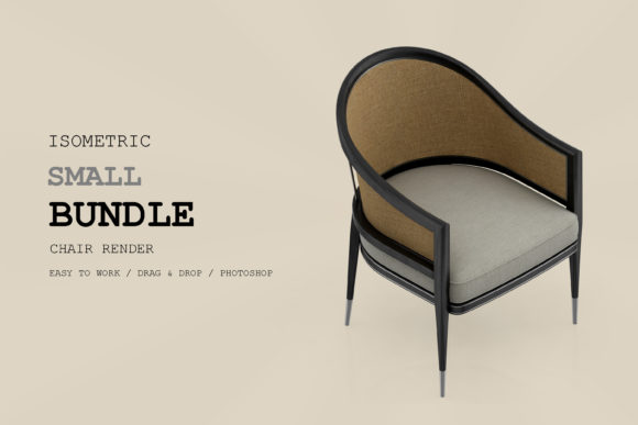 Isometric Chair 3D Render Pack 247