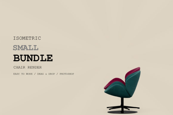 Isometric Chair 3D Render Pack 256
