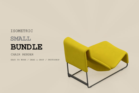 Isometric Chair 3D Render Pack 278