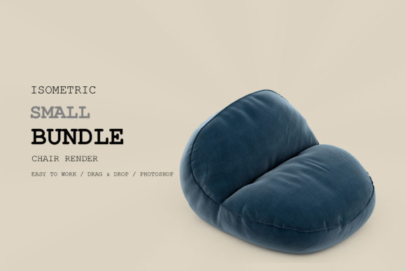 Isometric Chair 3D Render Pack 280
