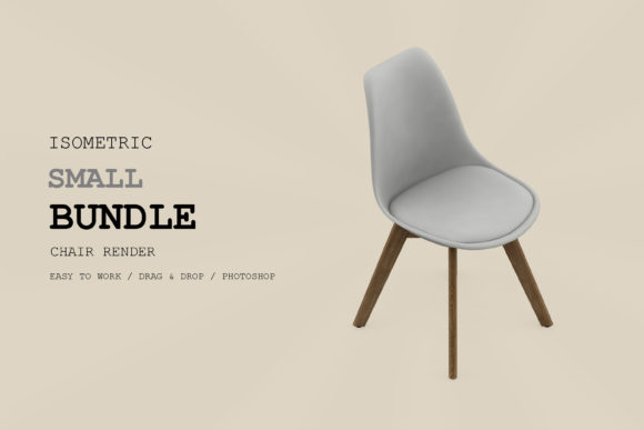 Isometric Chair 3D Render Pack 282: Strategic Use for Visual Clarity and Business Impact