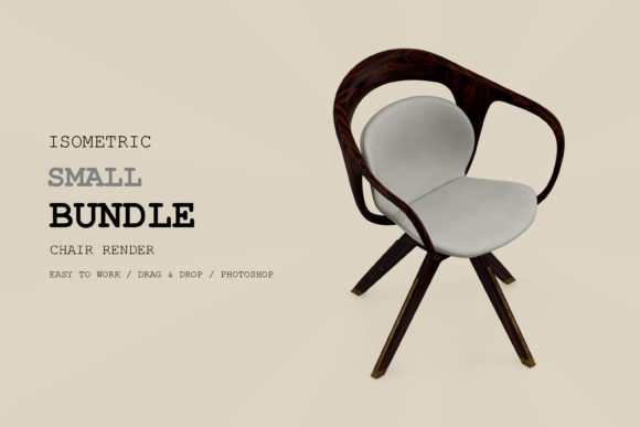 Isometric Chair 3D Render Pack 292