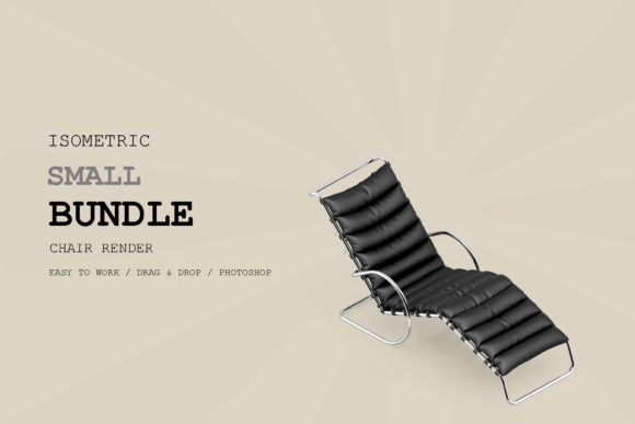 Isometric Chair 3D Render Pack 300