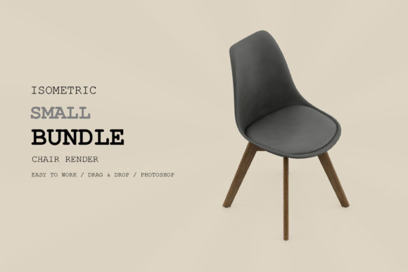 Isometric Chair 3D Render Pack 302: A Versatile Tool for Design and Visualization