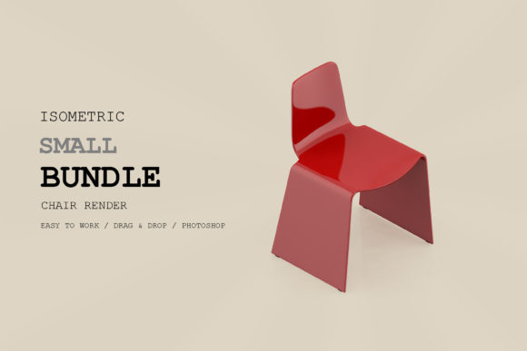 Isometric Chair 3D Render Pack 40
