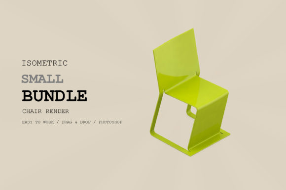 Isometric Chair 3D Render Pack 67 for Designers and Creators