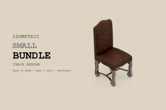 Isometric Chair 3D Render Pack 83