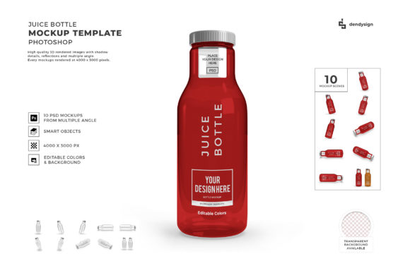 Juice Bottle 3D Mockup Template Bundle: A Practical Evaluation