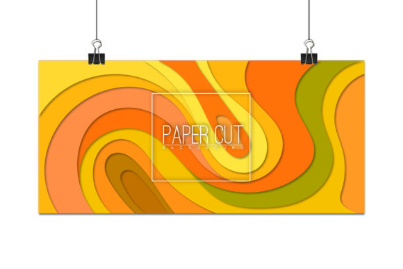 Vector Paper Cut Background Design